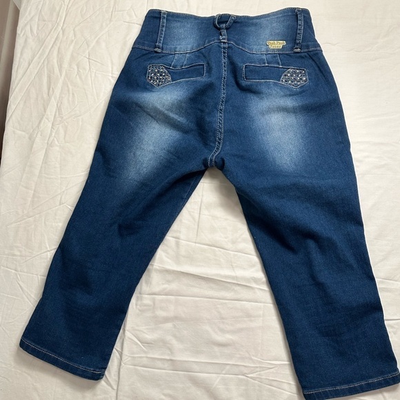 Tush Push Stretchy Denim Jeans, Junior Girls Size 7 - Picture 7 of 14